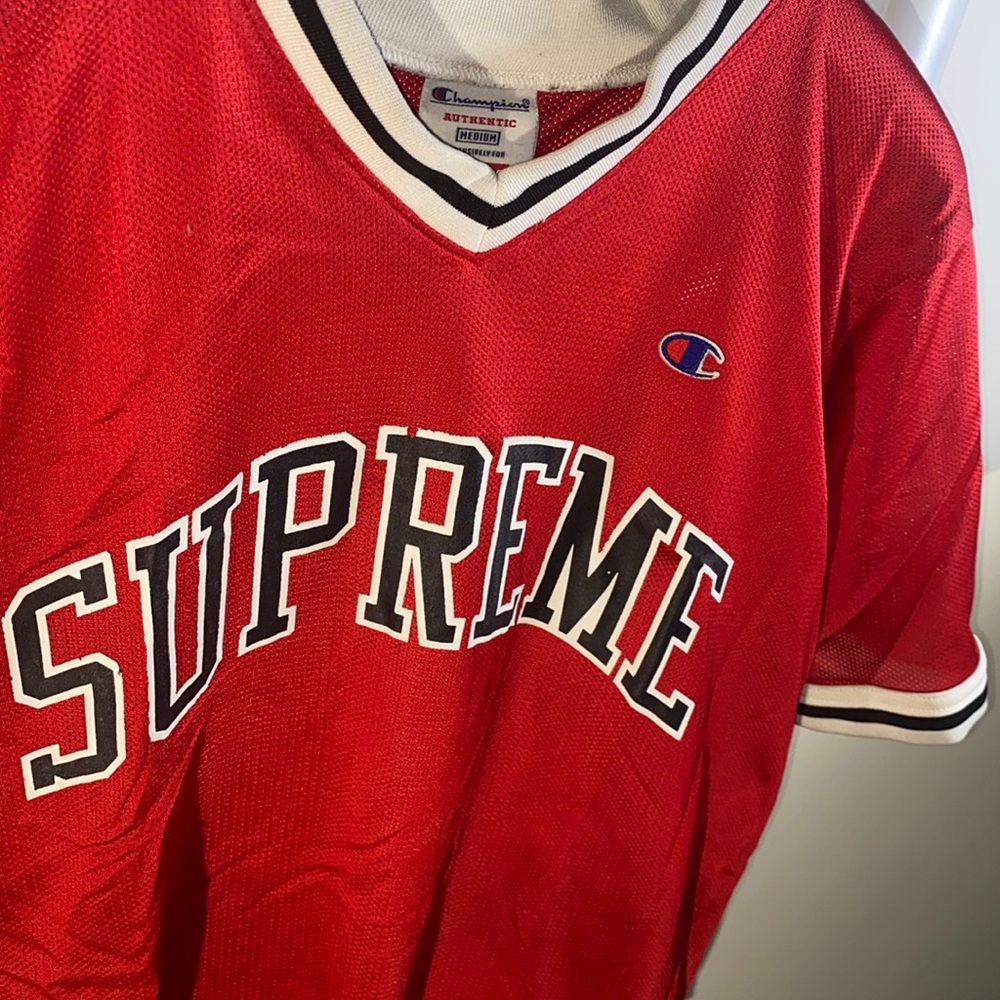 Supreme, Medium, Red, Football Jersey